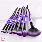Gothic Purple Makeup Brush Set - The Cursed Closet