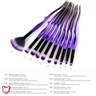 Gothic Purple Makeup Brush Set - The Cursed Closet