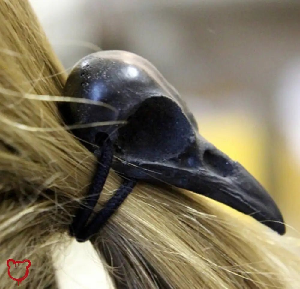 Gothic Raven Skull Hair Tie - The Cursed Closet