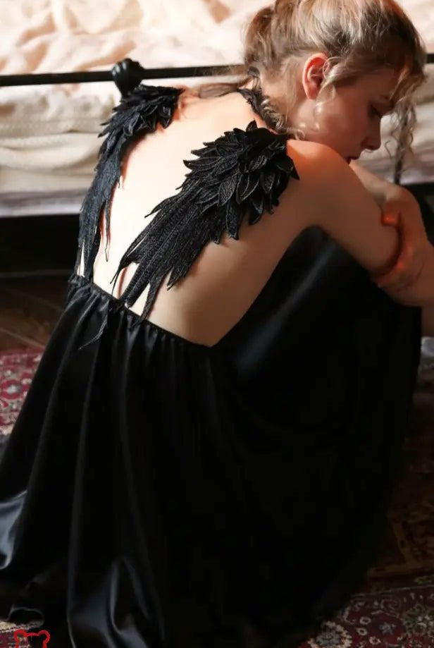 Gothic Satin Night Dress