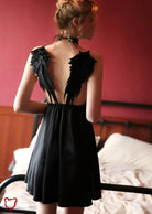 Gothic Satin Night Dress - The Cursed Closet