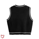 Gothic Skull Checkerboard Sweater - The Cursed Closet