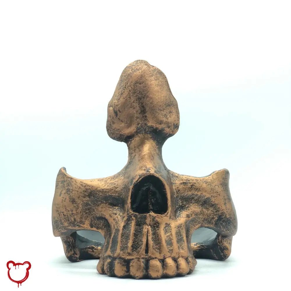 Gothic Skull Statue Glass - The Cursed Closet