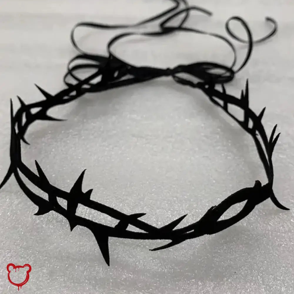 Gothic Thorn Choker - Black - The Cursed Closet