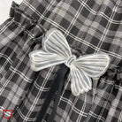 Grey Plaid Bow Skirt - The Cursed Closet