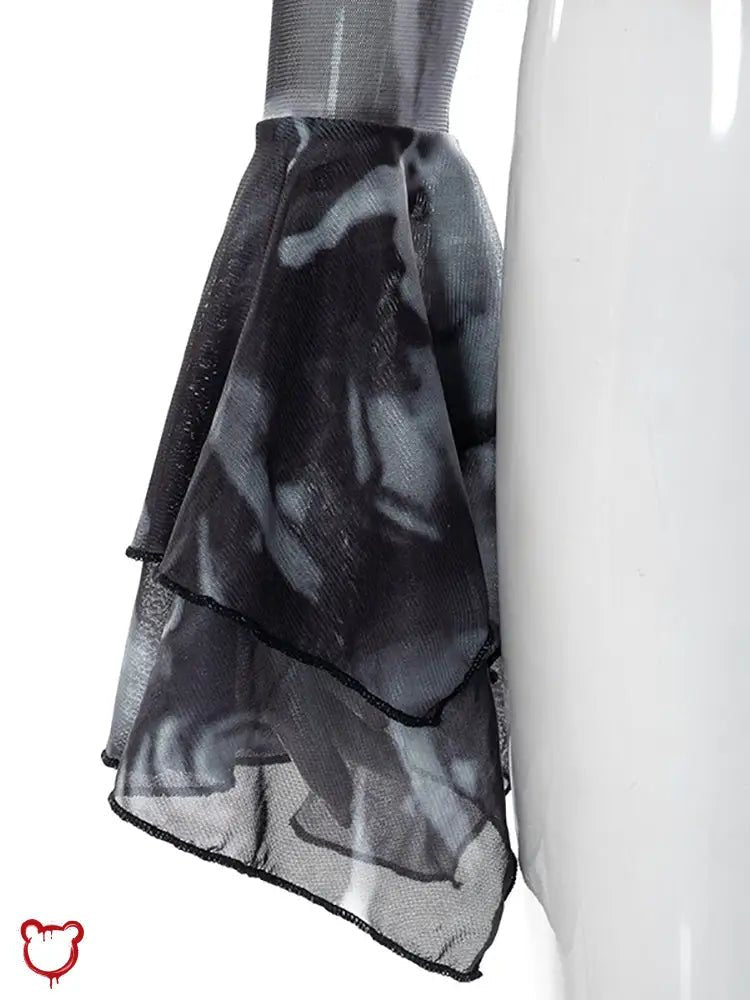 Grunge Black Crop Top' - The Cursed Closet