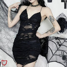Grunge Bodycon Mini Dress' - The Cursed Closet