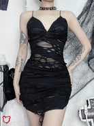 Grunge Bodycon Mini Dress' - The Cursed Closet