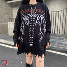 Grunge Femme Fatale Sweater - The Cursed Closet