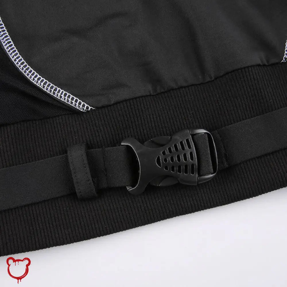 Grunge Mesh Buckle Top - The Cursed Closet