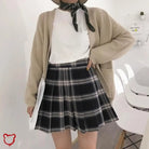 Grunge Plaid Mini Skirt - The Cursed Closet