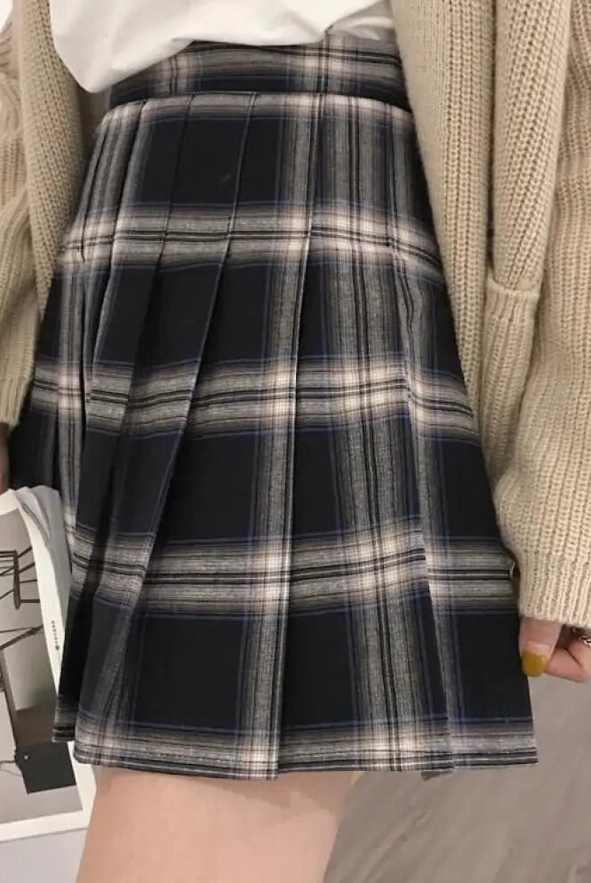 Grunge Plaid Mini Skirt - The Cursed Closet