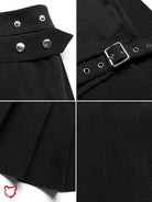 Grunge Plaid Skirt - Red & Black' - The Cursed Closet