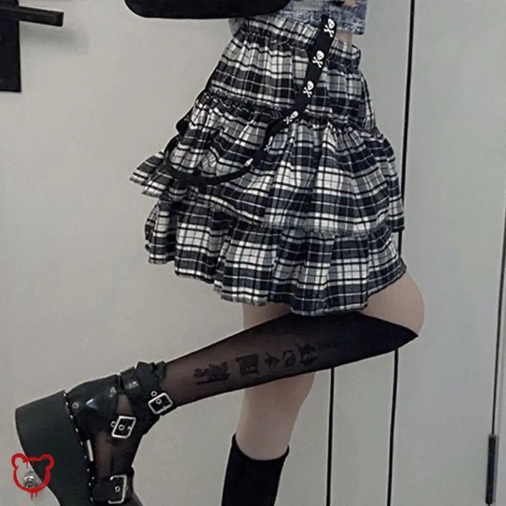 Grunge Stripe Skirt - The Cursed Closet