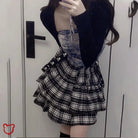 Grunge Stripe Skirt - The Cursed Closet