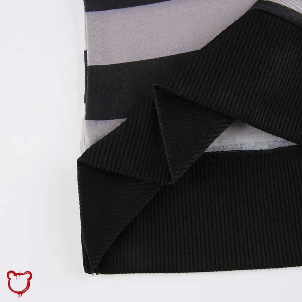 Grunge Striped Long Sleeve Top - The Cursed Closet