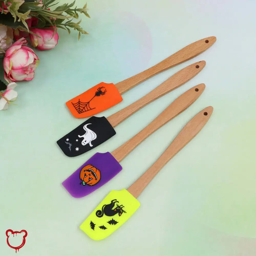 Halloween Kitchen Spatula Set 4 Pcs Assorted Color Homeware