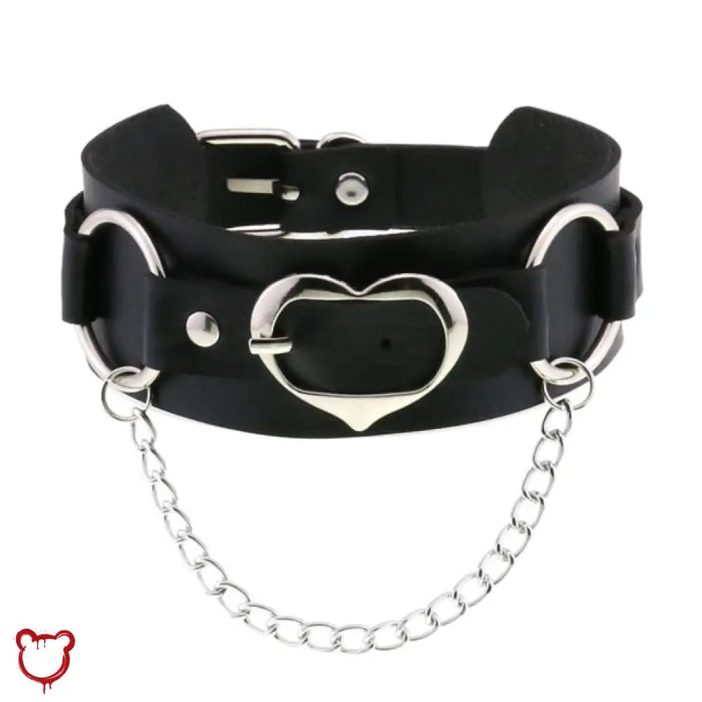 Heart Buckle Choker - The Cursed Closet
