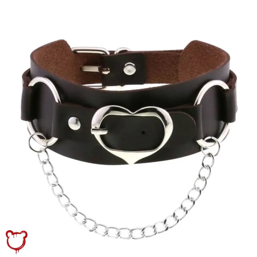 Heart Buckle Choker - The Cursed Closet