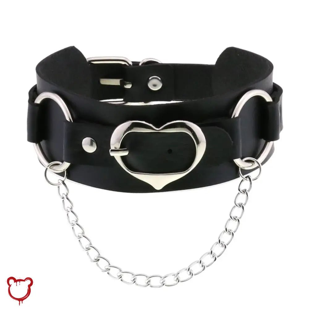 Heart Buckle Choker - The Cursed Closet