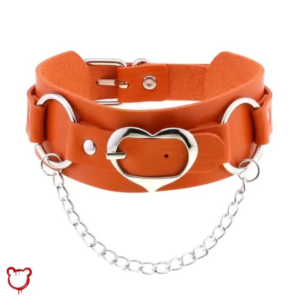Heart Buckle Choker - The Cursed Closet