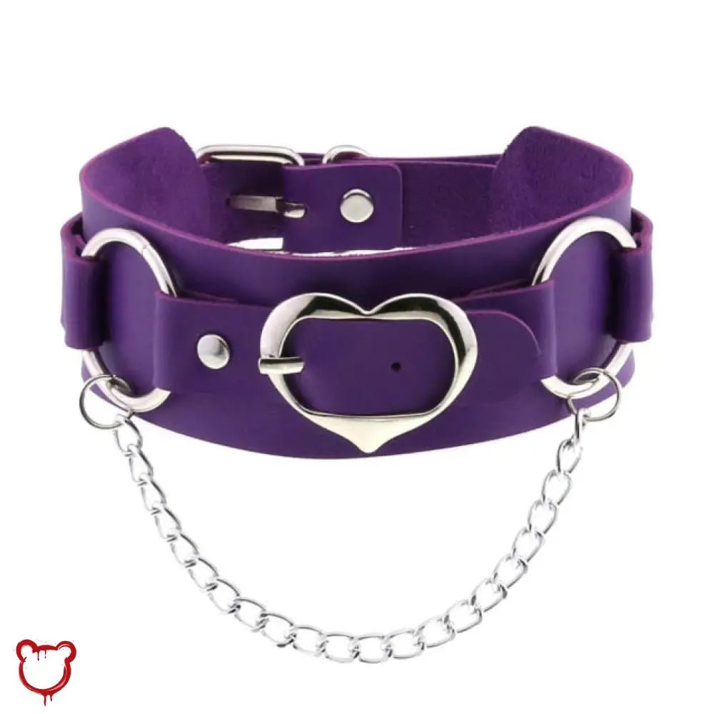 Heart Buckle Choker - The Cursed Closet