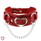 Heart Buckle Choker - The Cursed Closet