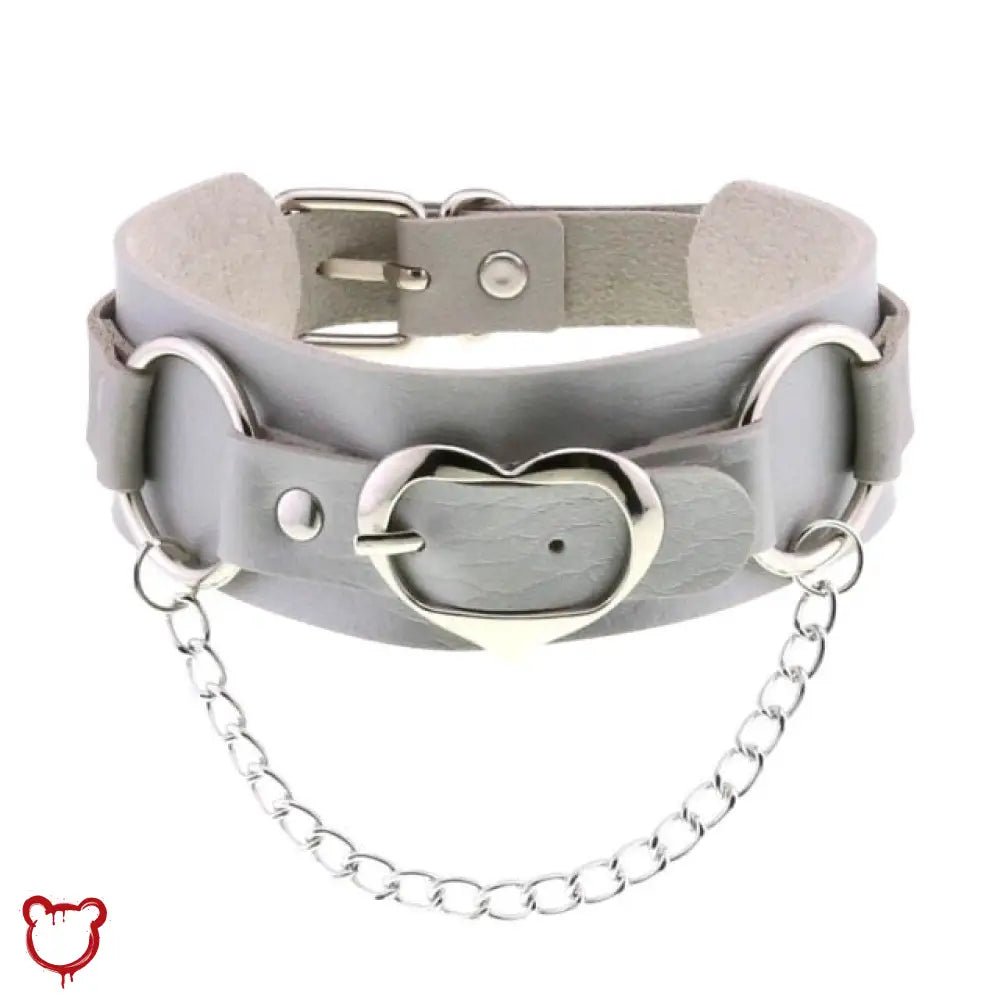 Heart Buckle Choker - The Cursed Closet