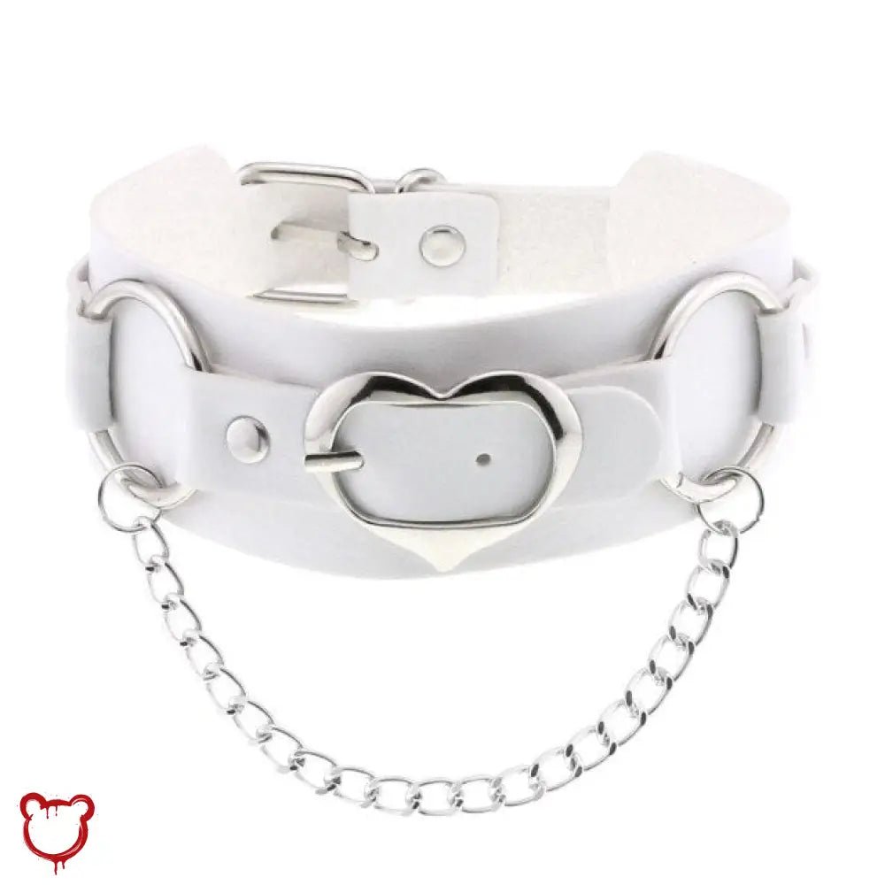 Heart Buckle Choker - The Cursed Closet