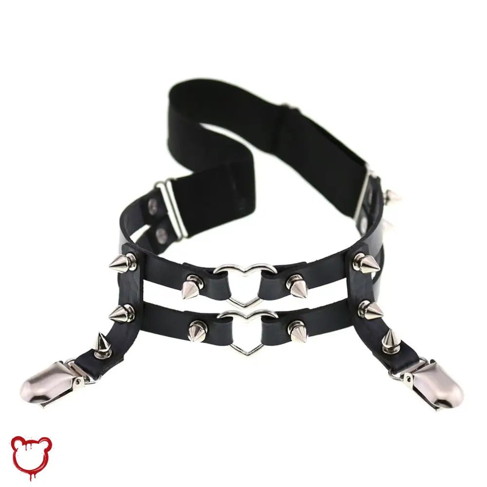 Heart Spike Garter - The Cursed Closet