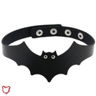 Hellbound Faux Leather Bat Choker (4 Shades) - The Cursed Closet