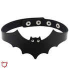 Hellbound Faux Leather Bat Choker (4 Shades) - The Cursed Closet