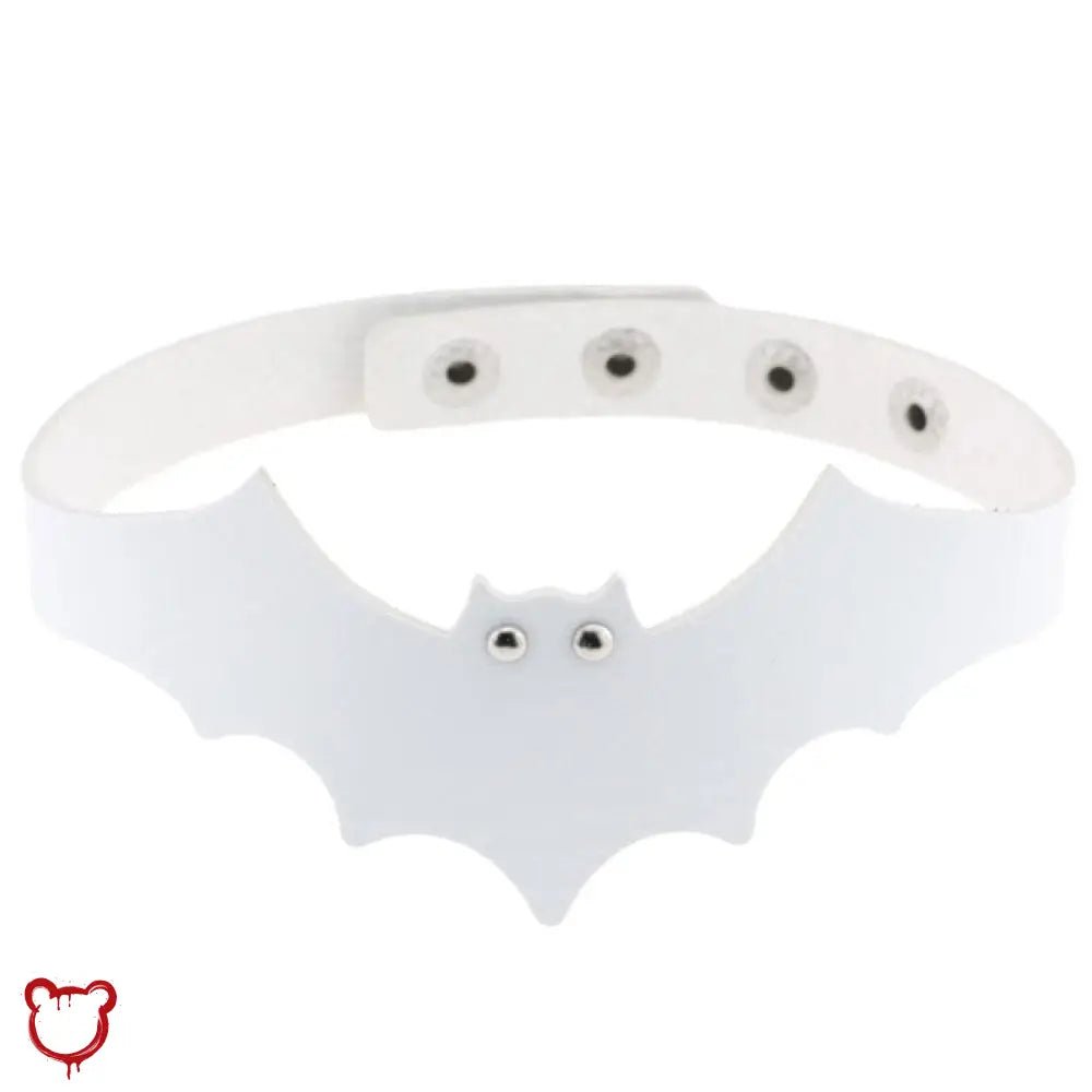 Hellbound Faux Leather Bat Choker (4 Shades) - The Cursed Closet