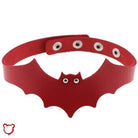Hellbound Faux Leather Bat Choker (4 Shades) - The Cursed Closet