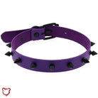 Hellboy's Spiky Black Leather Choker - The Cursed Closet