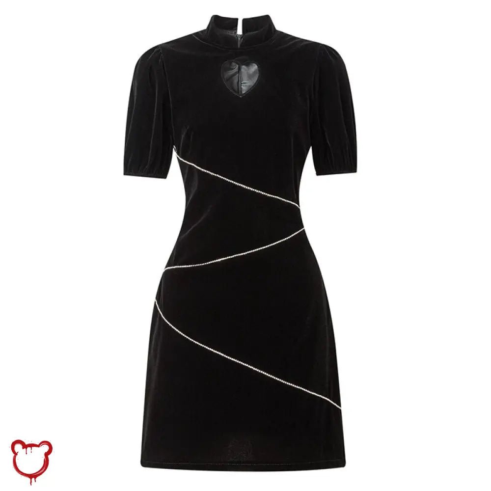 Hollow Heart' Velvet LBD - The Cursed Closet