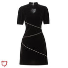 Hollow Heart' Velvet LBD - The Cursed Closet