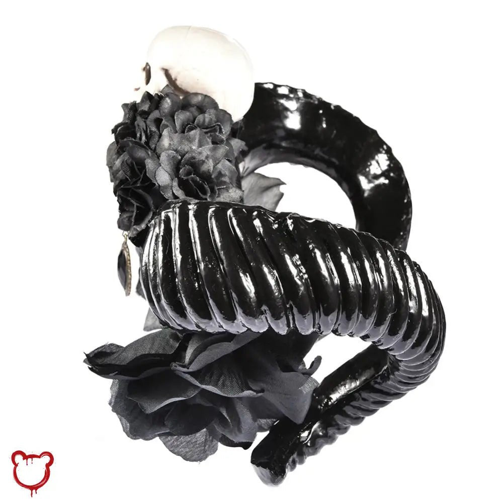 "Horned Skull Headband" - The Cursed Closet