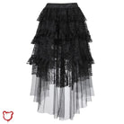Horror - inspired Ruffle Skirt - The Cursed Closet
