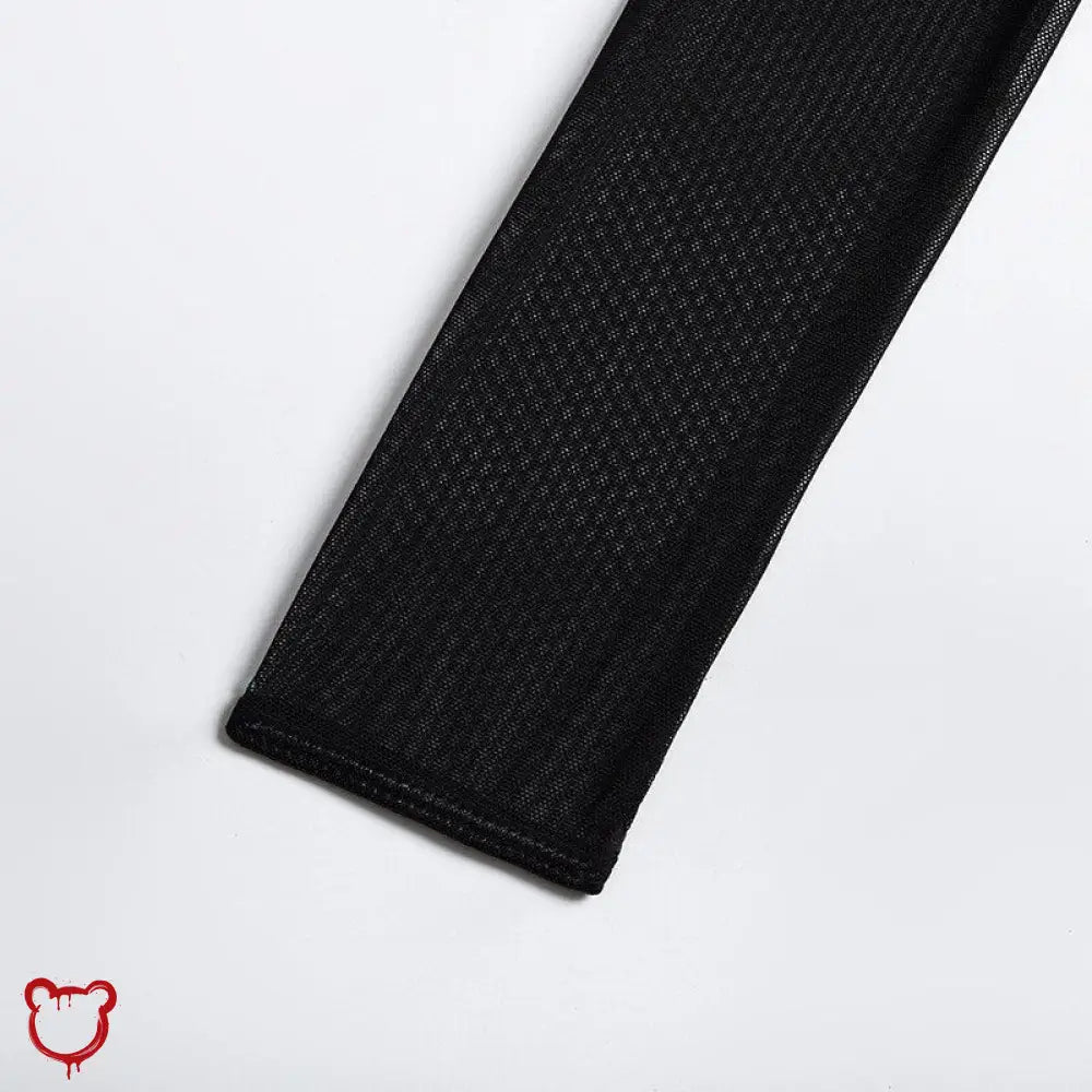 Ideal Noir Mesh Lingerie Ensemble - The Cursed Closet