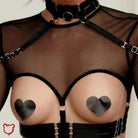 Ideal Noir Mesh Lingerie Ensemble - The Cursed Closet