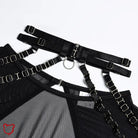 Ideal Noir Mesh Lingerie Ensemble - The Cursed Closet