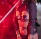 Ideal Noir Mesh Lingerie Ensemble - The Cursed Closet