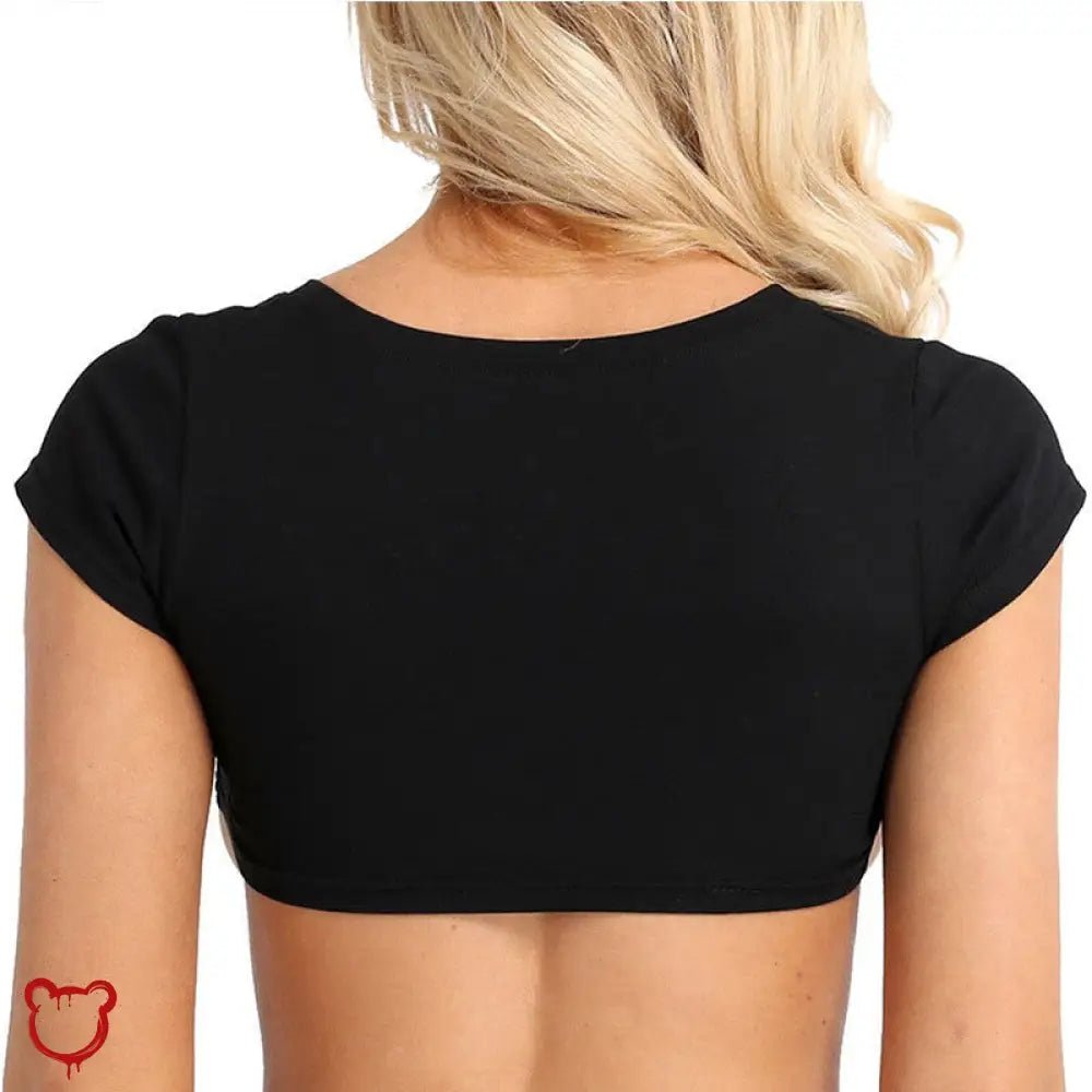 "Jet Black Crop Top" - The Cursed Closet
