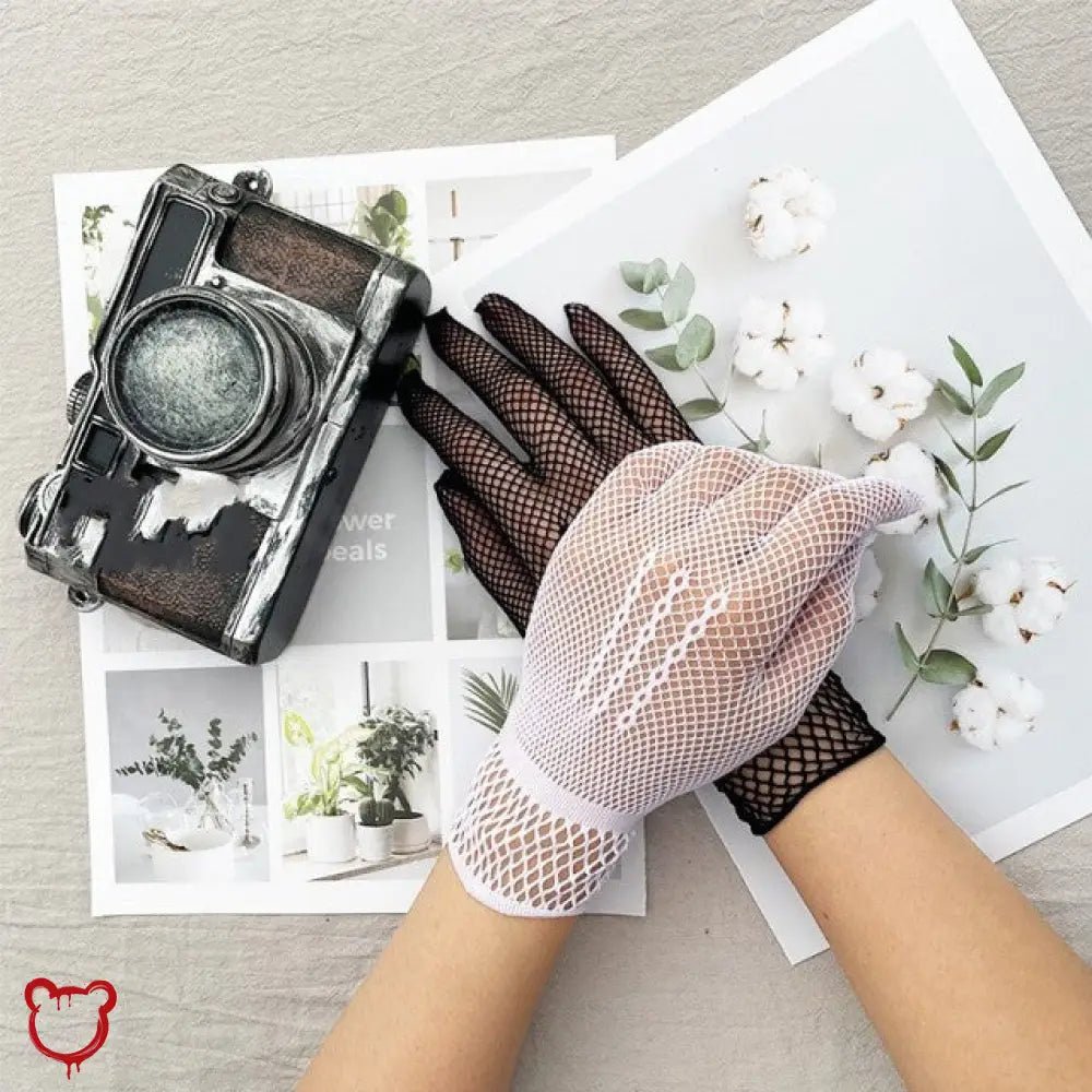 Lace Gothic Fishnet Gloves - The Cursed Closet