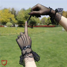 Lace Gothic Fishnet Gloves - The Cursed Closet