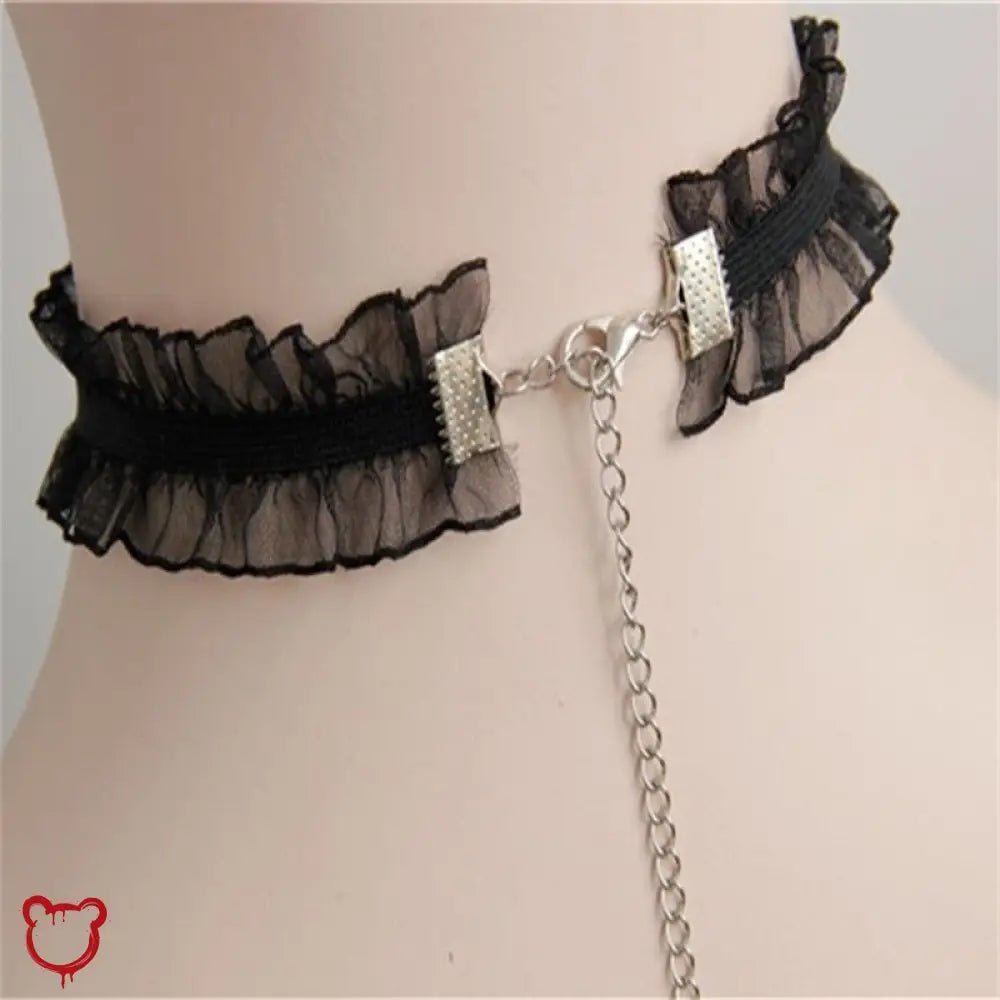 Lace Rose Choker - The End. - The Cursed Closet