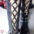 Lace - Up Black Socks - The Cursed Closet