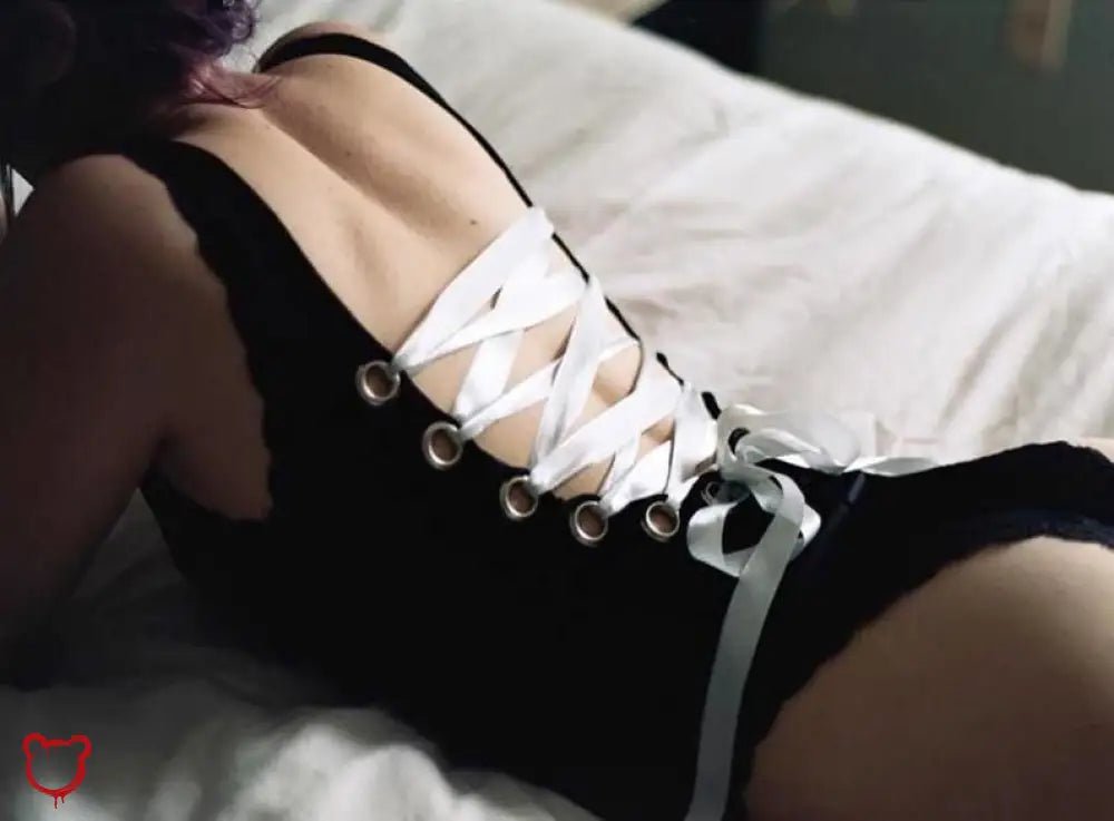 Lace - Up Cursed Bodysuit - The Cursed Closet