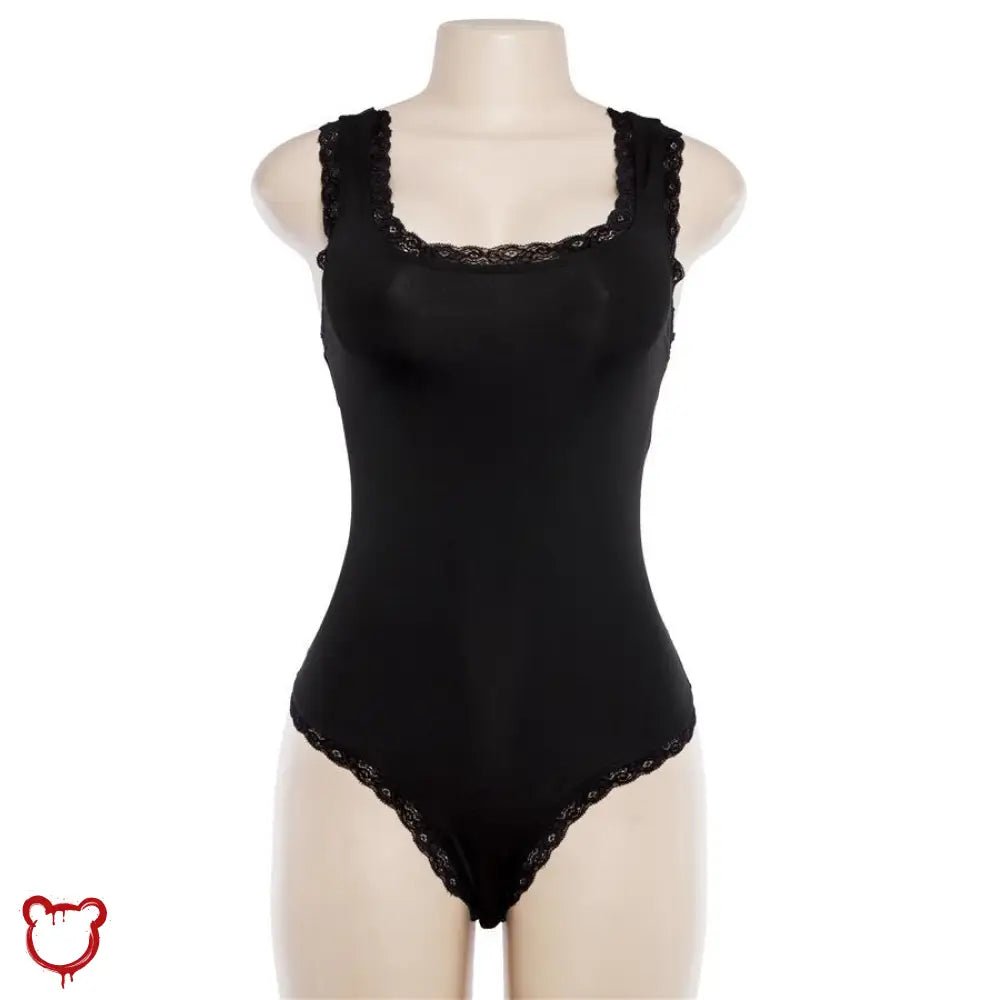 Lace - Up Cursed Bodysuit - The Cursed Closet